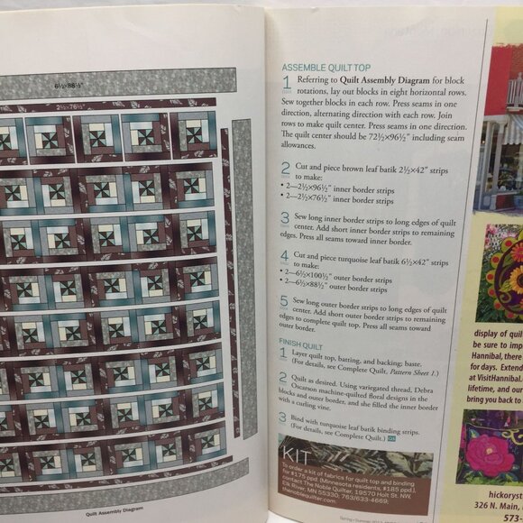 Better Homes Garden Quilt Sampler Magazine Spring Summer 2013 10 Unique Projects - Picture 5 of 10